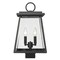 Z-Lite Broughton Outdoor Post Mount Fixture, 2-Light, 10.25 In.W x 18.5 In.H, Black/Clear Beveled 521PHMS-BK - alternate 5